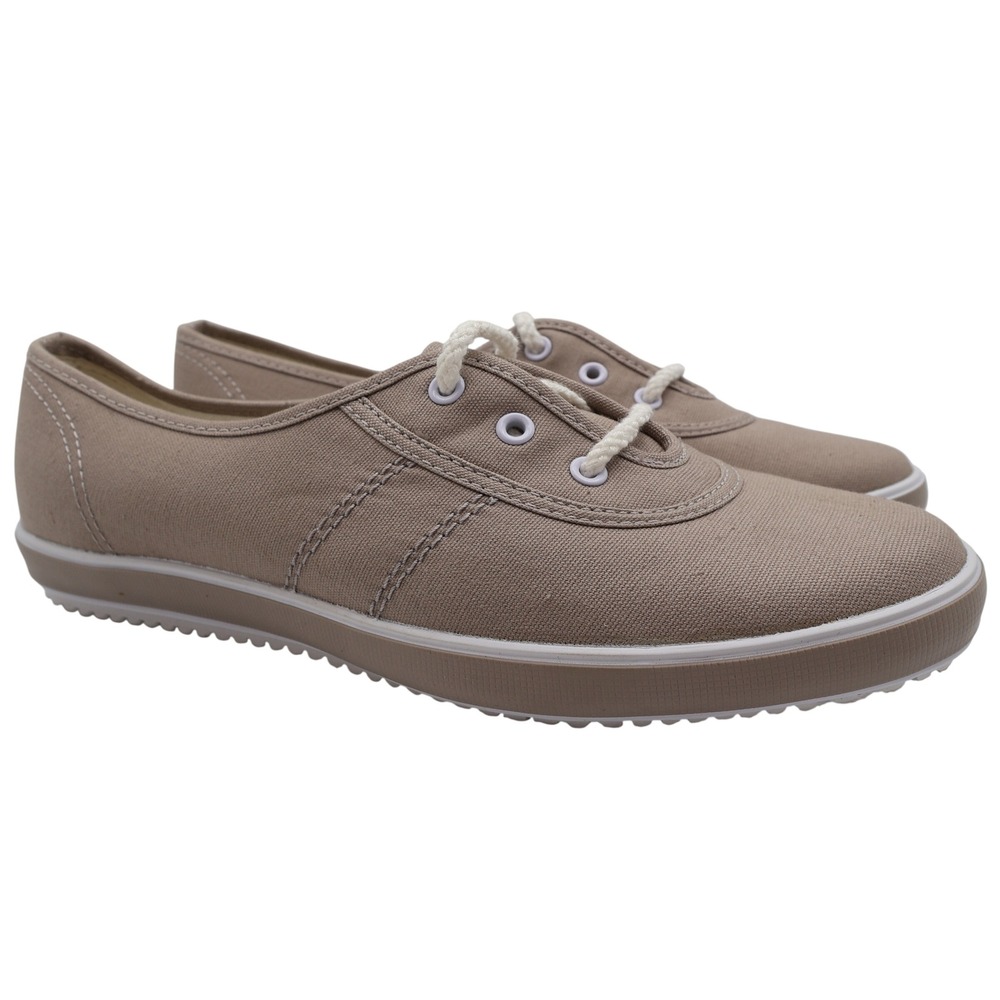 Grasshoppers‎ Skiff Stone Women 7.5W Taupe Canvas Comfort Sneakers EF9201 New